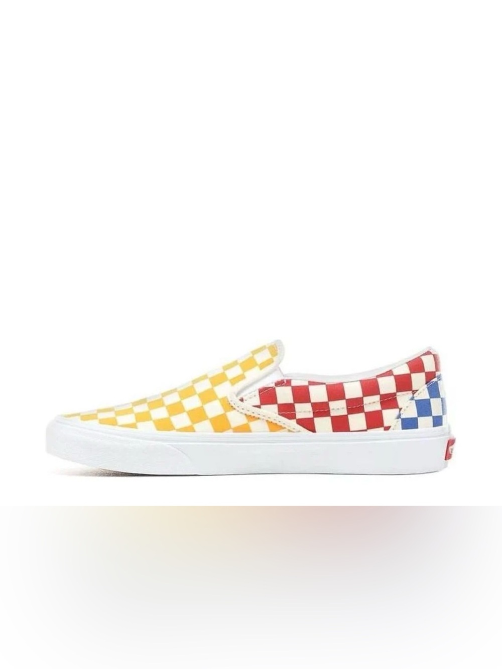 Vans Classic Slip-on Multi Color Checkerboard Sneakers Size W 8.5 Men’s 7
